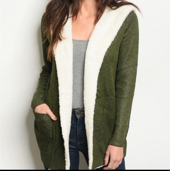 Kala Vella Jackets & Blazers - WINTER!!  NWT KALAVELLA GREEN FAUX FUR SHERPA COAT
